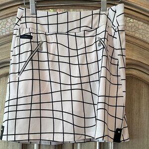 Jamie Sadock Monochrome Checkered Blouse